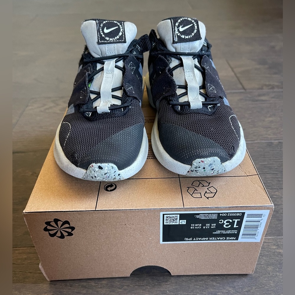 Nike Kids Crater Impact DB3562-004 - Pre Owned Size 13C - Open Box